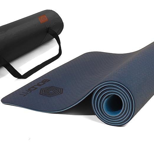 Boldfit Yoga Mat for Women and Men TPE Material Extra Thick Exercis for Men for Workout, Yoga, Fitness, Exercise Mat Anti Slip Mat,6mm Gym Mat
